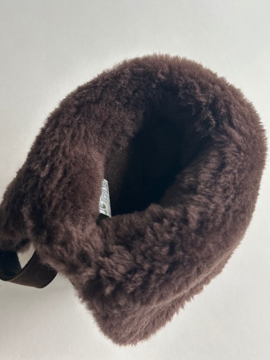 UGG Chocolate Brown Suede Genuine Leather Sheepskin Lining Mid Calf Boots size 8 - Picture 14 of 16